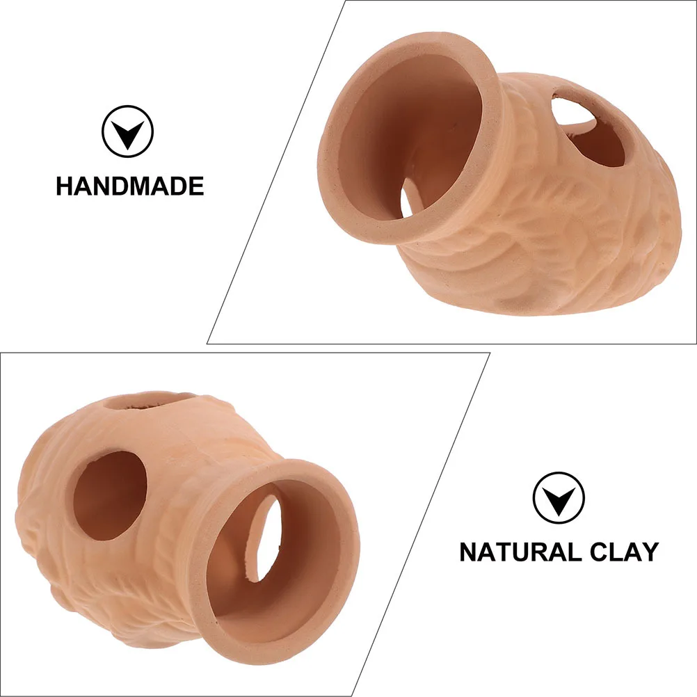 

Ceramic Fish Tank Cave Shelter Aquarium Decoration Natural Fish Breeding Hideout Landscape Adornment Aquarium Shrimp Cave