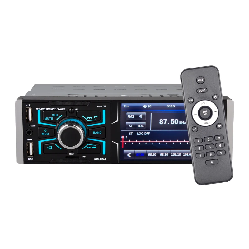 HENMALL 4062AI 1 Din 4.1 Inch MP5 Player Car Radio Bluetooth Audio Stereo AUX FM TF Card Radio Multimedia Auto Touch Screen