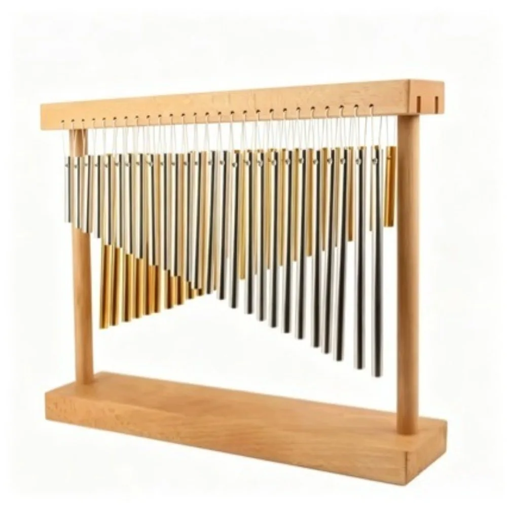 Double Row 52 Tone Sound Tree Professional Wind Chime Vertical Stand Yoga Sound Healing Instrument