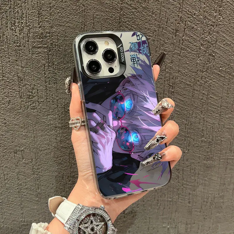 Satoru Gojo Jujutsu Kaisen Anime Case For IPhone 15 Pro Max 16 11 12 14 13 7 8 Plus X XS XR Cover Hard Funda Shockproof