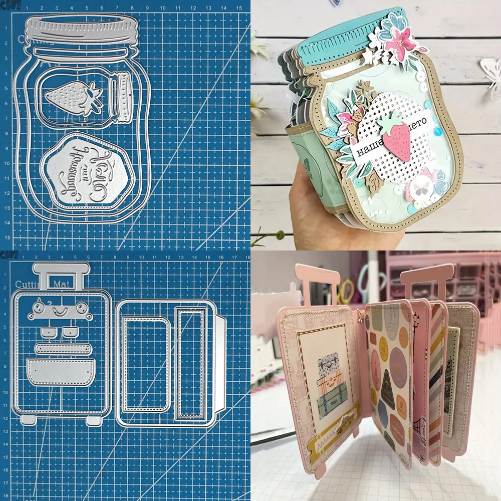 Glückliche Göttin Metall Stanzformen Flasche & Koffer Diy Scrapbooking Fotoalbum Dekorative Prägung Papier Karte Handwerk