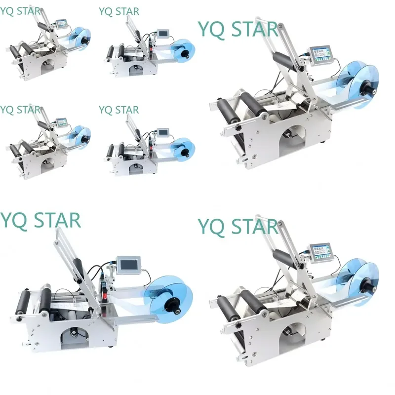 High Quality Semi Automatic Flat Labeling Machine for Plastic Bags Cartons Bottles Packaging Boxes Food Pharma Cosmetics