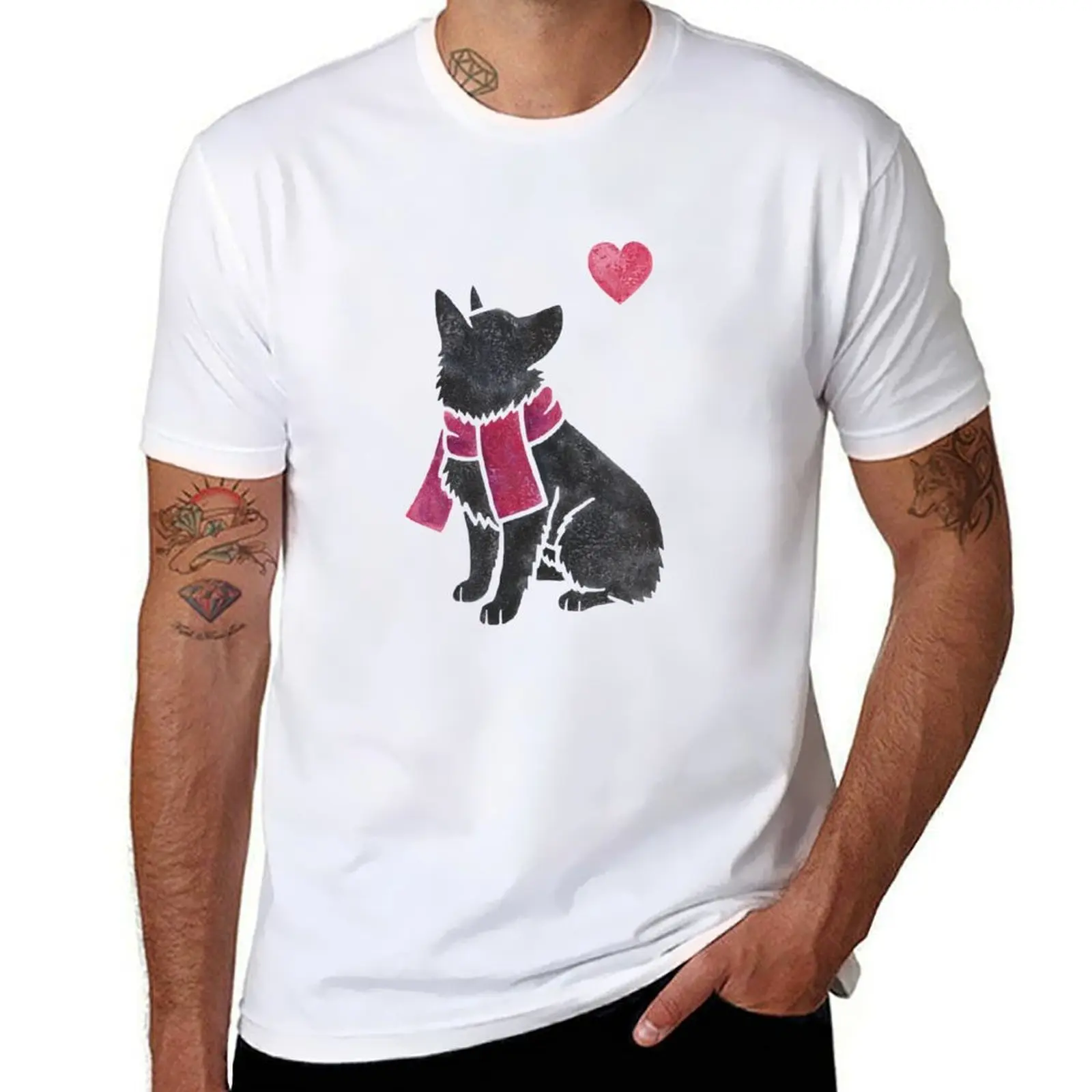 

Watercolour Schipperke T-Shirt man t shirt designer man t shirt luxury T-Shirt