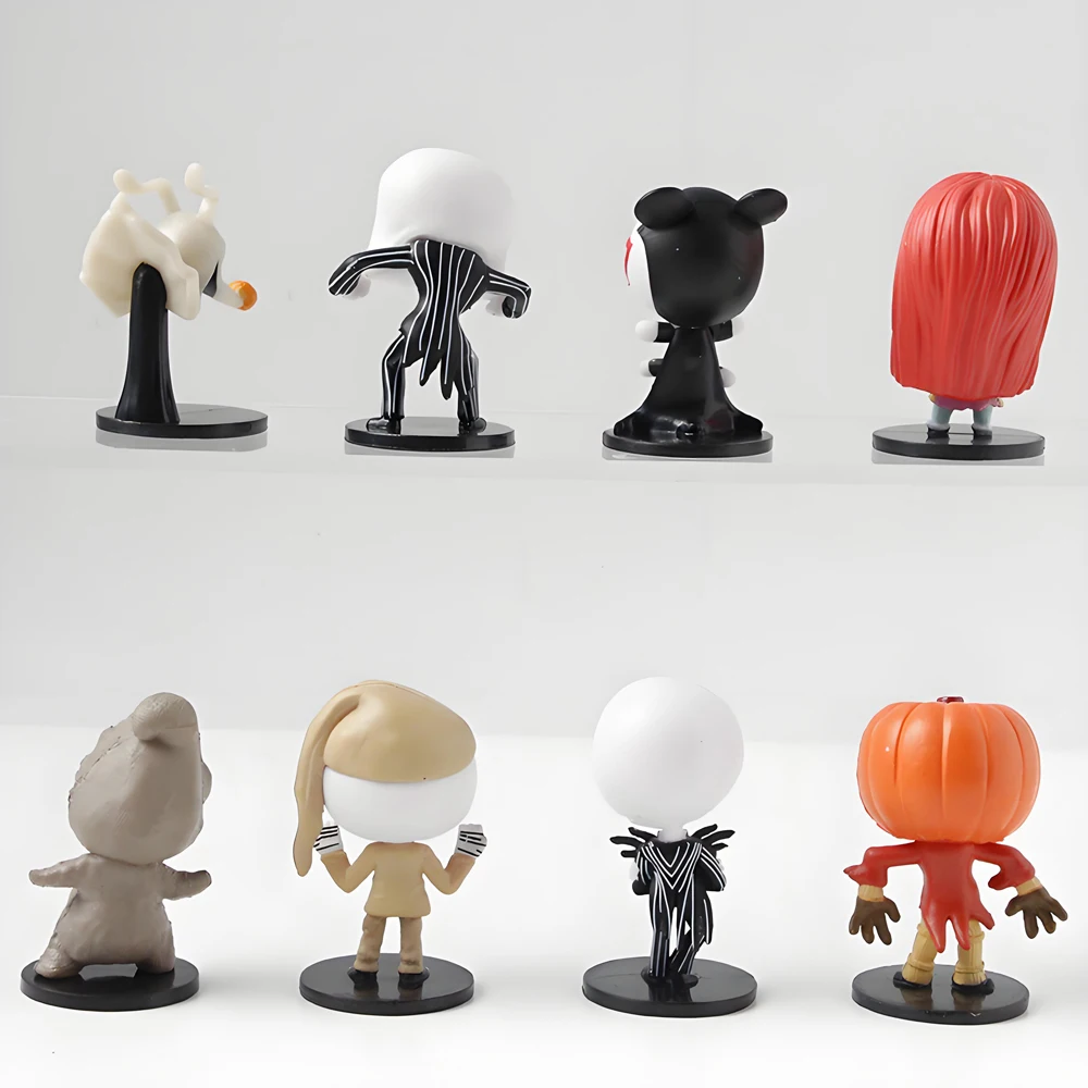 8pcs/set The Nightmare Sally Jack Skellington Christmas Action Figure Vinyl Figurine Halloween Gift Collection Toys image 5