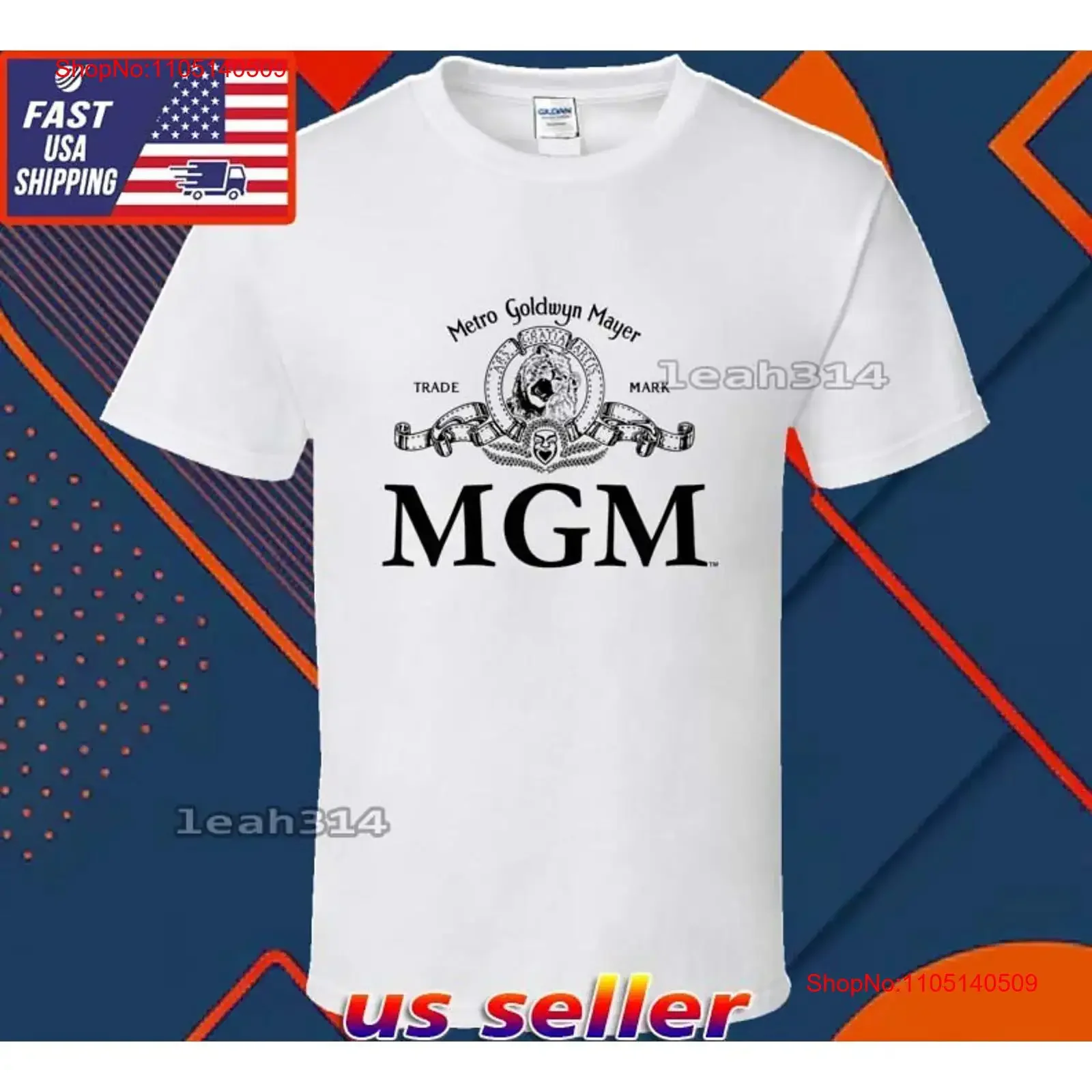 جديد تي شيرت Mgm شعار مضحك الأمريكية الولايات المتحدة الأمريكية حجم S 5XL خمر غسلها مصمم الملابس موضة تنوعا الجرافيك أوم عادية