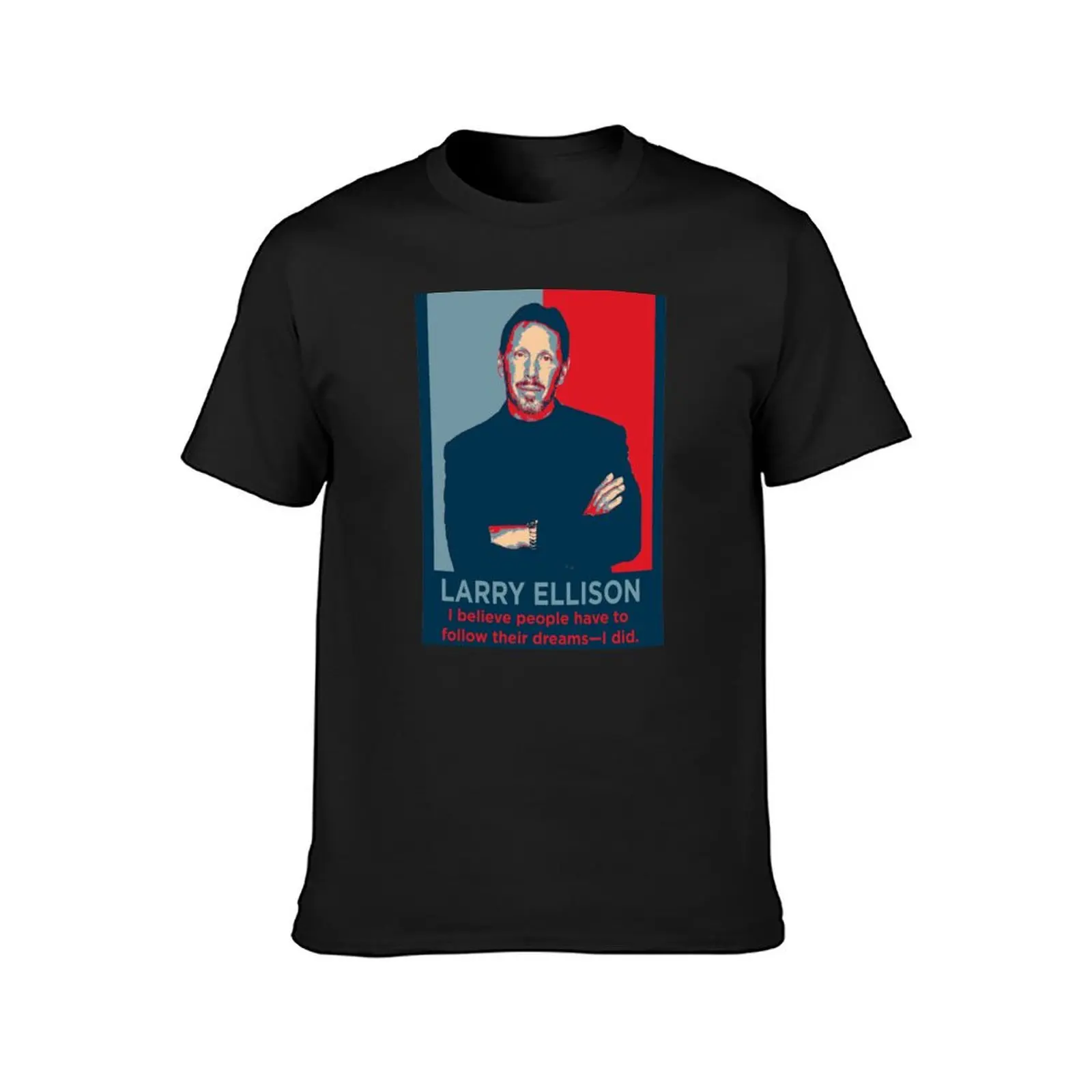 larry ellison T-Shirt quick drying sports fans mens plain t shirts