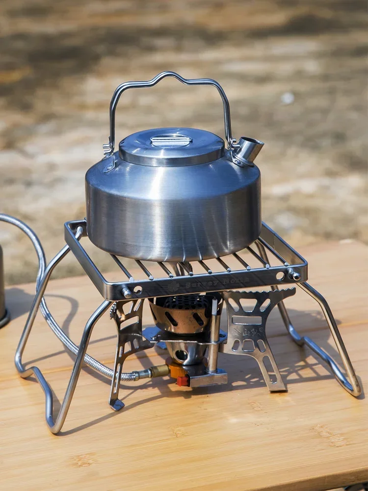 

Outdoor portable mini stainless steel stove head bracket baking tray net