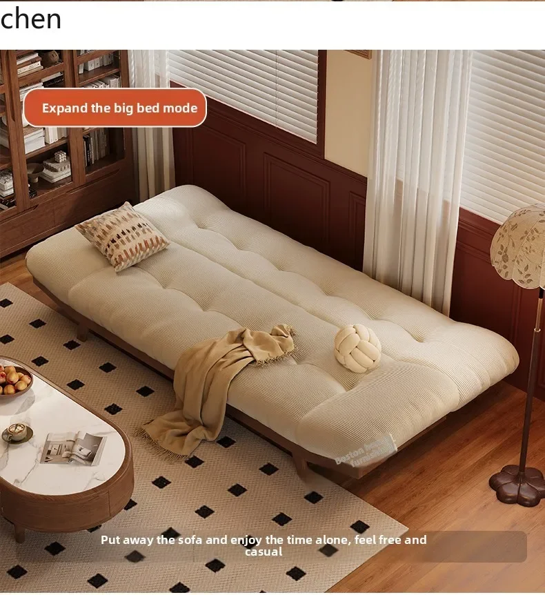 L31 Sofa Bed Dual-purpose Multi-functional Sitting And Lying Integrated Small Apartment Living Room Corduroy Sofa Foldable Bed