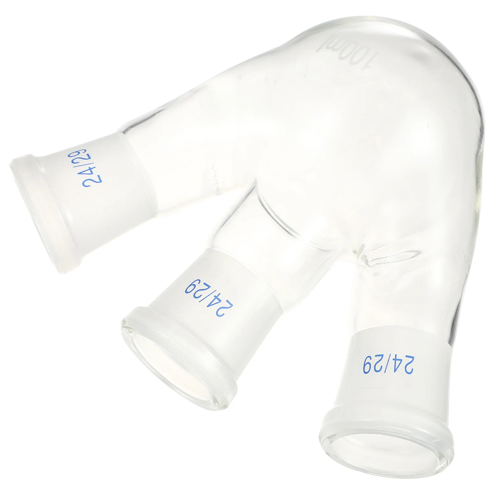 

3 Neck Boiling Flask Durable Laboratory Glassware Smooth Edges Distillation Apparatus Chemistry Research