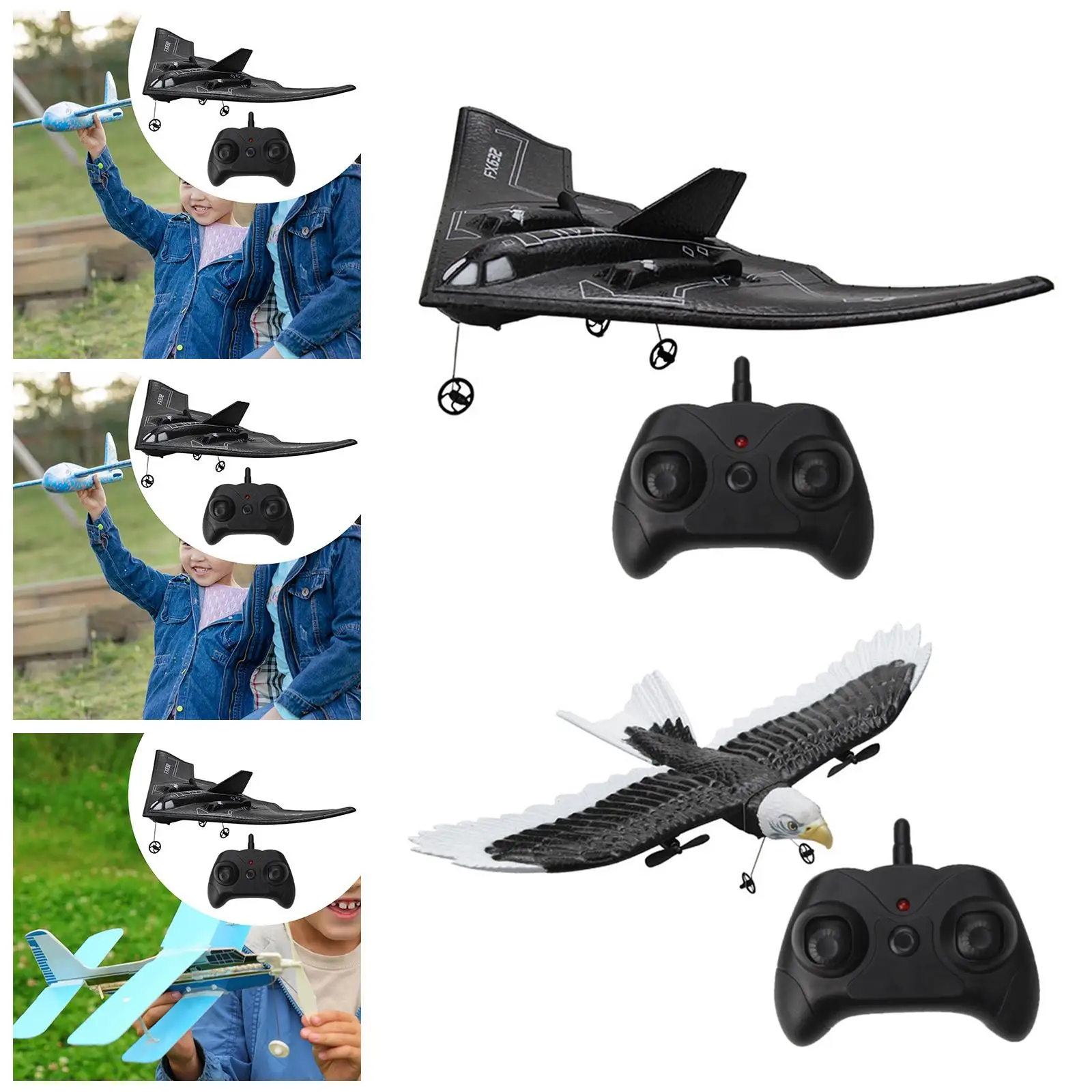 Remote Control Airplane Lightweight RC Glider Collision Resistant Boys Gift Foam view 5