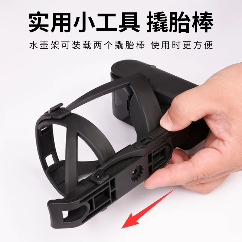 حامل زجاجة الدراجة مع صندوق أدوات - قفص دراجة خفيف الوزن متعدد الوظائف، ملحقات ركوب الدراجات الأساسية لدراجة MTB/الطرق