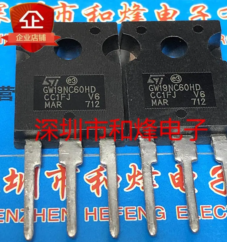 

5 шт./лот STGW19NC60HD GW19NC60HD TO-247 600 В 21 А