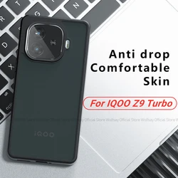 For Vivo IQOO Z9 Turbo Case Vivo IQOO Z9 Turbo Cover Luxury Matte PC + TPU Shockproof Silicon Phone Back Case Vivo IQOO Z9 Turbo