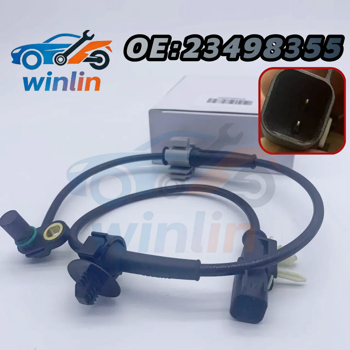 

ABS Wheel Speed Sensor Front Rear For Chevy Silverado GMC Sierra 1500 Yukon Suburban OEM 23498355