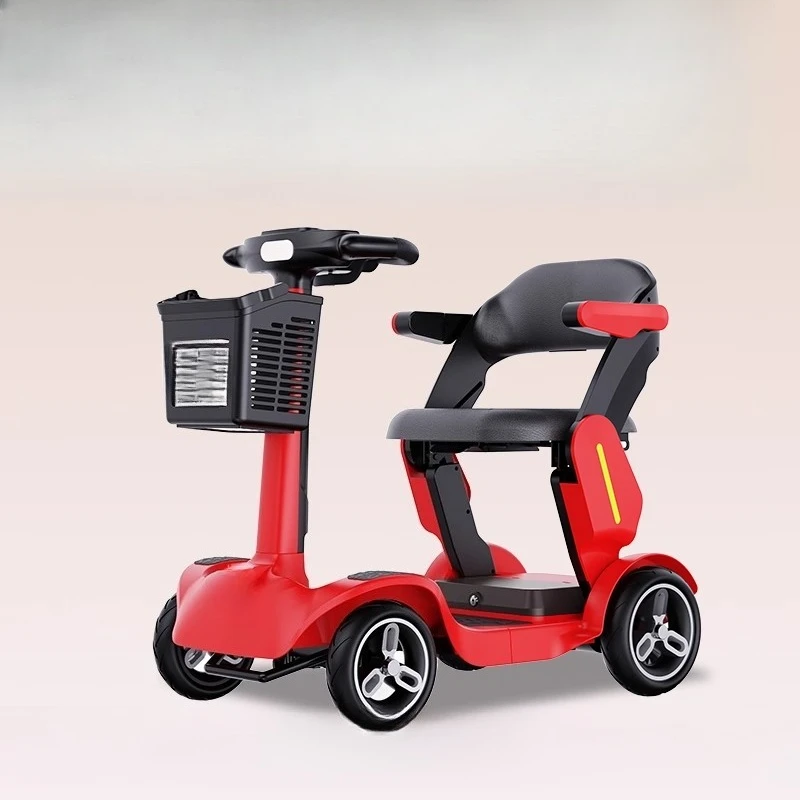 

Mobility, four-wheeled, electric vehicle, disabled elderly moped, smart, lightweight and foldable