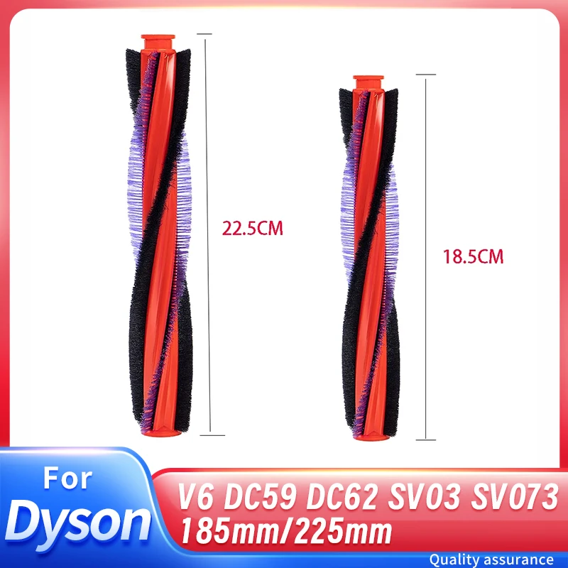 185mm/225mm Brush Bar Roller Bar for Dyson V6 DC59 DC62 SV03 SV073 Series Vacuum Cleaner Parts