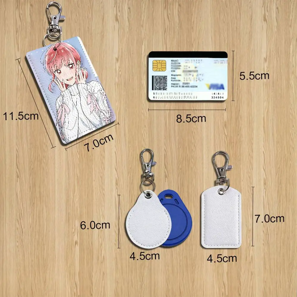 Haruto Yusa Ao no Hako Hina Chono Card Holder With Keychain Executive Protection For Bank Credit Subway Bus Case