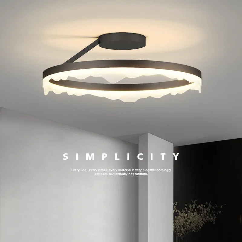 Imagem -02 - Nordic Rodada Luzes de Teto Led Dimmable Luminárias Minimalismo Moderno Lâmpada Interior