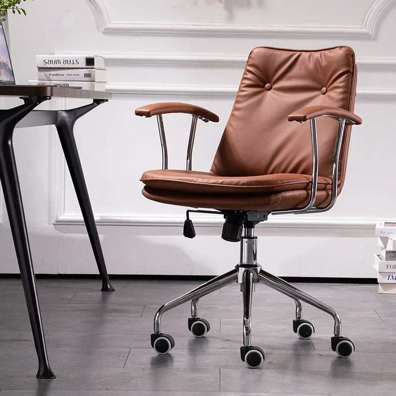 

Roller Adjustable Office Chair Modern Luxury Swivel Wheels Office Chair Executive Handle Cadeira De Escritorios Office Furniture