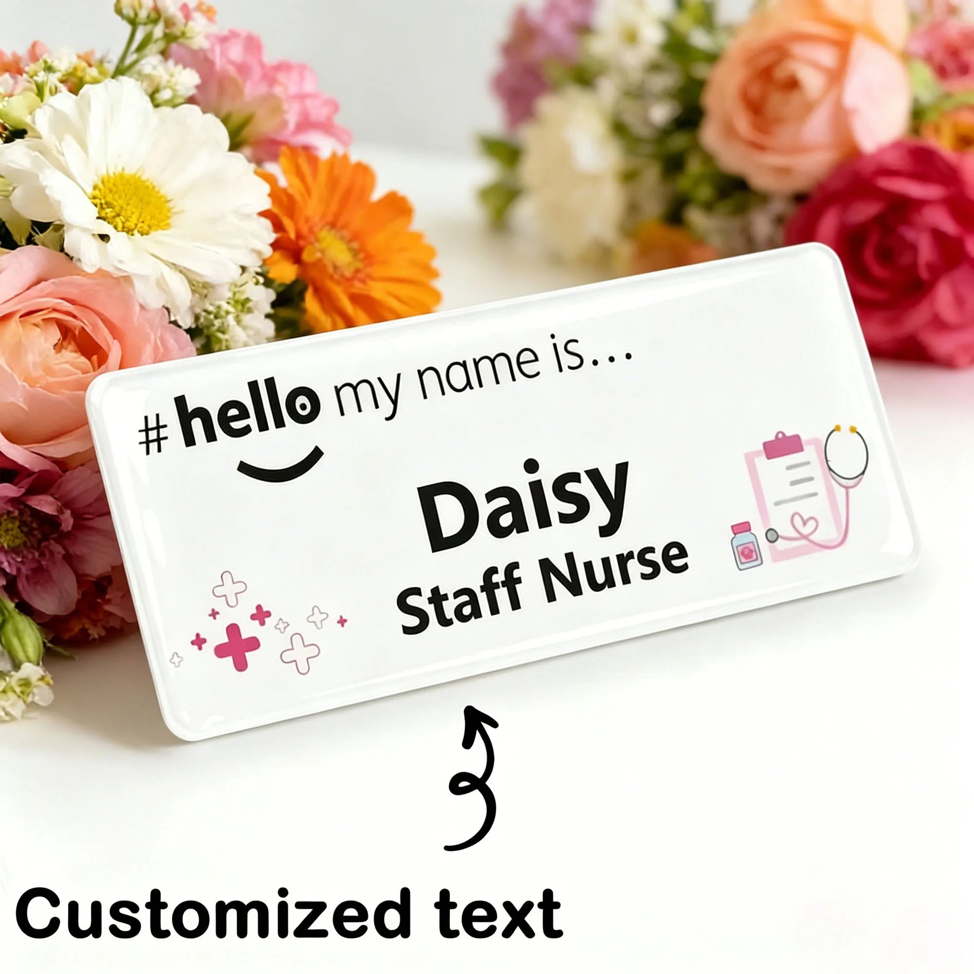 Personalized Custom Badges |   Customized Personalized Name Badges |   Name Badge |   Teacher |   Nurse |   Doctor |   Teacher |   Dentist |   Obstetrician Nurse |   Intern |   Cafe |   Restaurant, Custom Work Name Badges, Work Name Badges, Personalized Name Badges, Acrylic Name Badges, Nurse Gifts, Teacher Gifts.