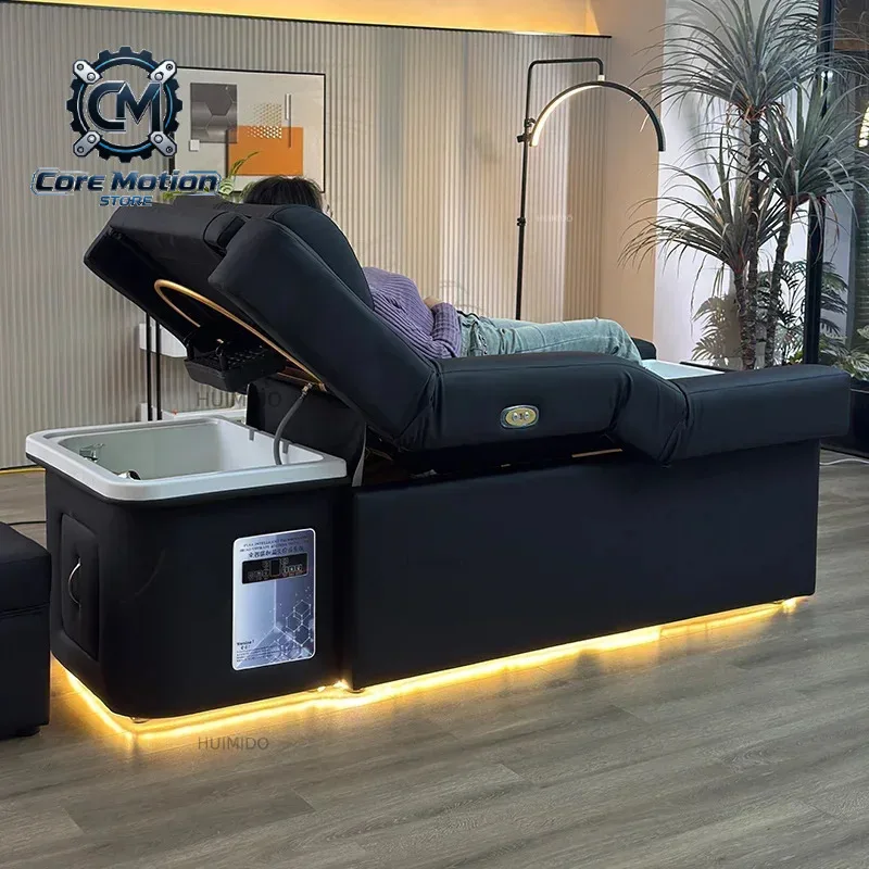 2025 Foot Spa Pedicure Shampoo Bed Modern Beauty Salon Back Lift Hair Washing Head Massage BED