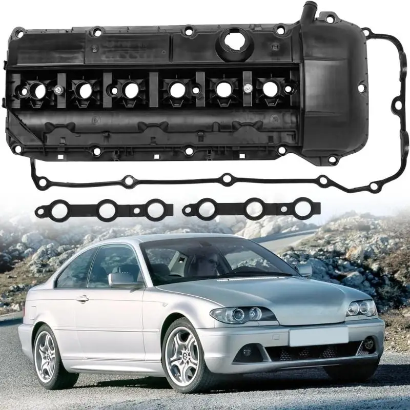 

02DE Compatible for E36 E38 E39 E46 E53 E60 E83 730Li 11121437395 Car Cylinder Head Engine Valves Cover Gasket Seals Grommets