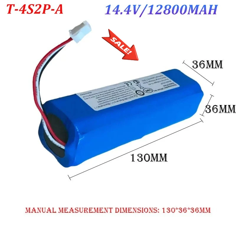 

12800mAh Li-ion for ROIDMI Q6 Battery EVE EVA EVE PLUS SDJ01RM Robot Vacuum Cleaner Accessories Spare Parts Charging Battery