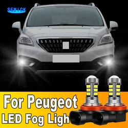 2pcs LED Fog Light Blub H8 H11 Lamp For Peugeot 3008 301 308 207 307 CC SW 308 4007 4008 407 408 5008 508 RCZ Rifter Traveller