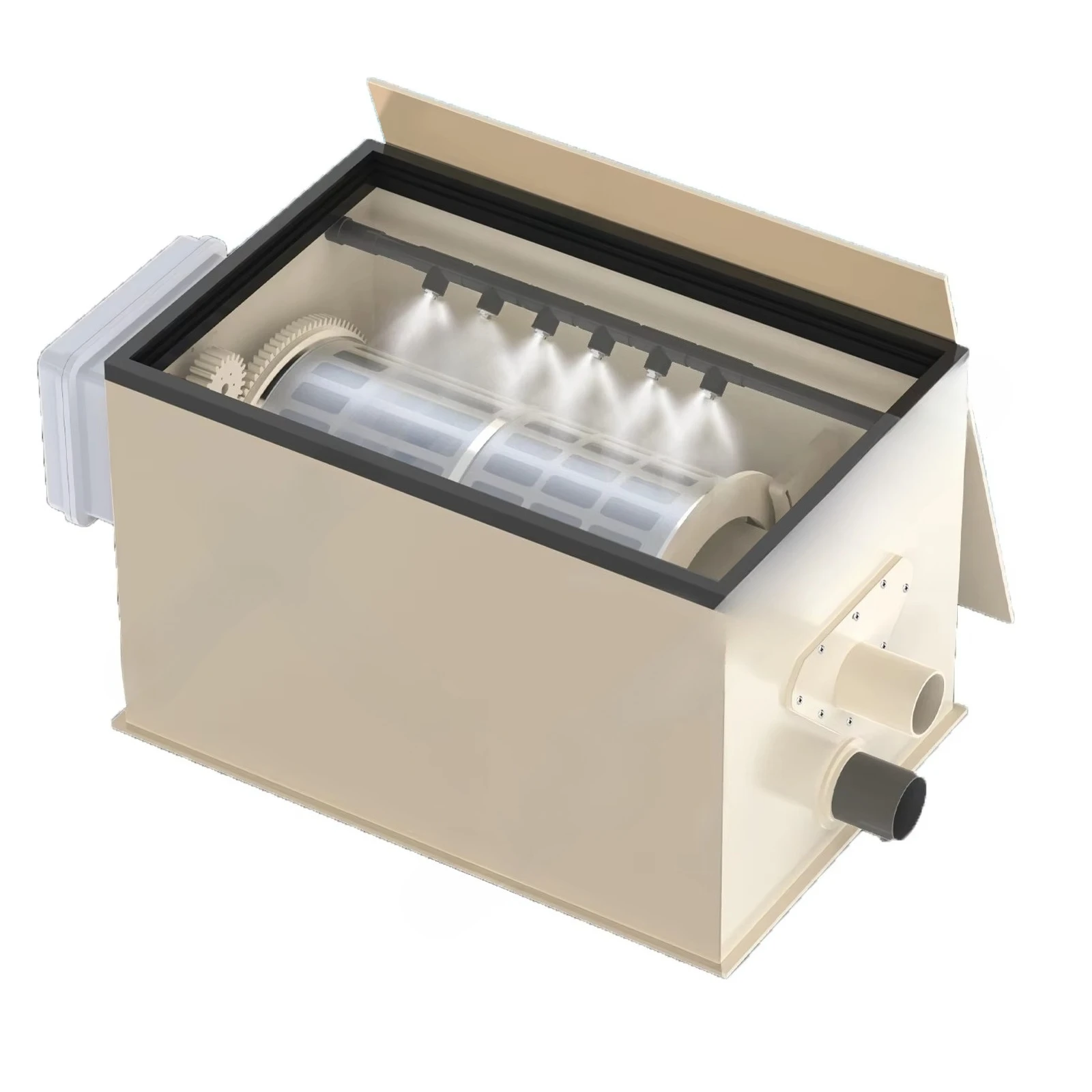 

Drum filter 20000L aquaculture filtration system pond filter koi fish farming circulation automatic flushing Rotary