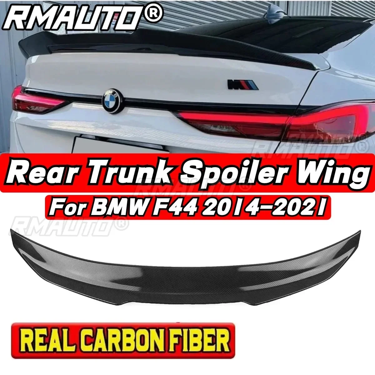 For BMW 2 Series 4-door F44 218i 220d Rear Spoiler Wing PSM Style Exterior Part Car Rear Trunk Spoiler Car Accessories