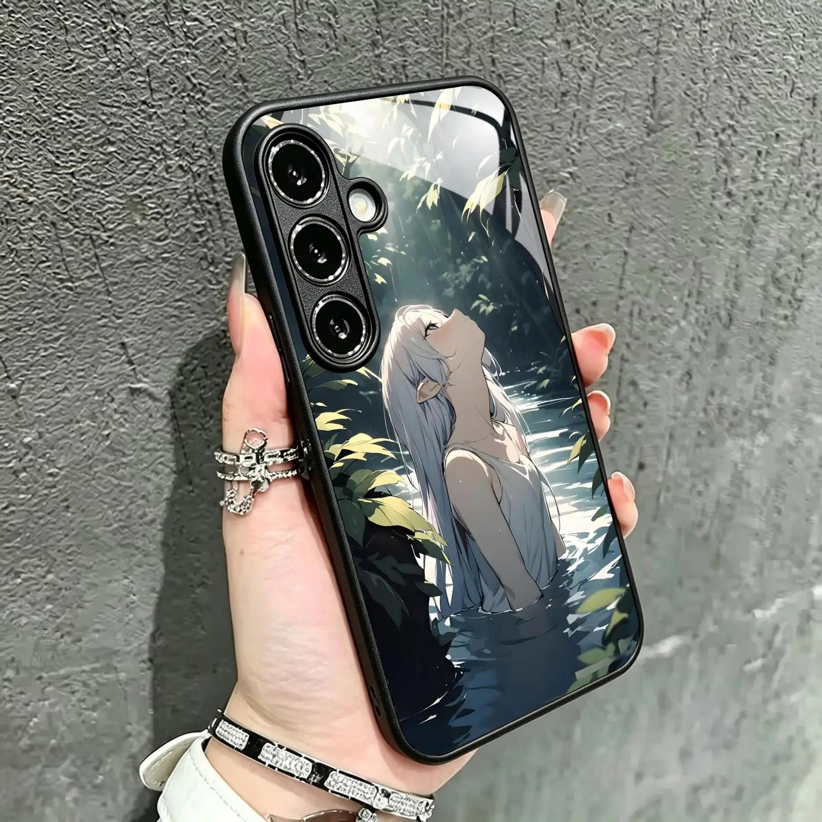 anime Frieren Beyond Journey's End Phone Case For Samsung Galaxy A57 A56 A37 A27 A17 A36 A26 A55 A35 Tempered Glass Phone Case