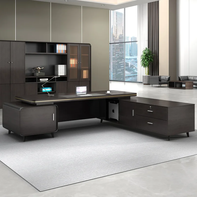 Boss table simple modern class manager supervisor table and chair combination