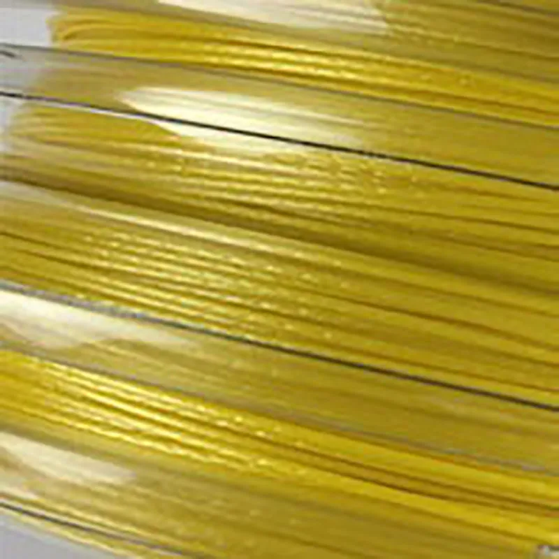 Quality Premium Poly Durable  200M Gold Yellow Power Rough Tennis String