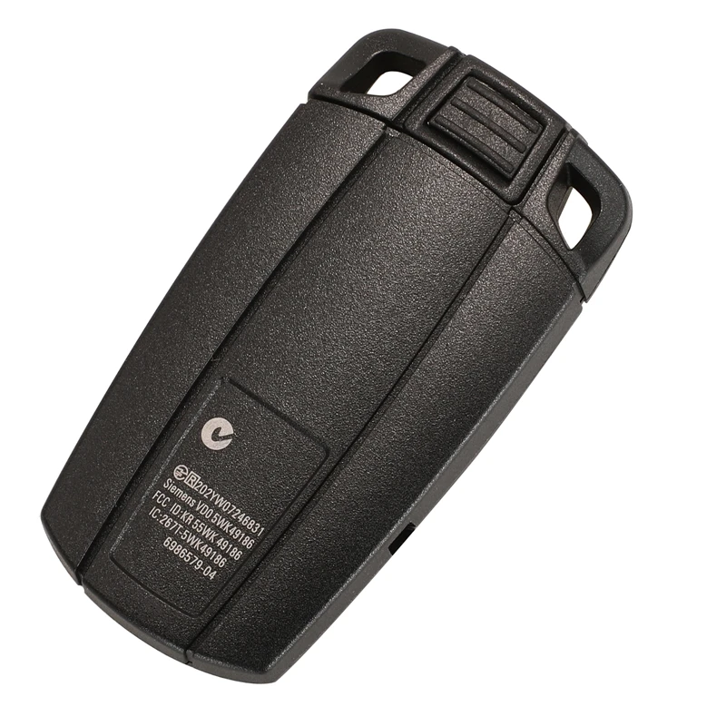 Jinyuqin coque de clé télécommande de voiture pour BMW E61 E90 E82 E70 E71 E87 E88 E89 X5 X6 pour 1 3 5 6 série remplacer 3 boutons étui de clé intelligente