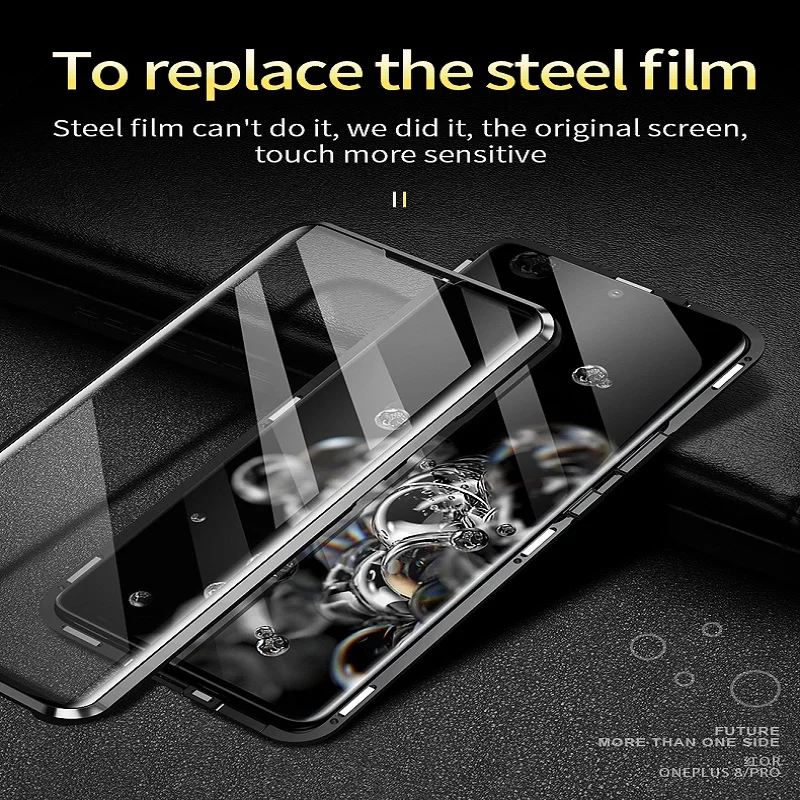 Magnetic Case for Samsung Galaxy S23 S24Plus Note20 S22 S23Ultra S24Ultra S21 S23FE A52 A53 A54 A71 A14 Dual Glass Cover Privacy