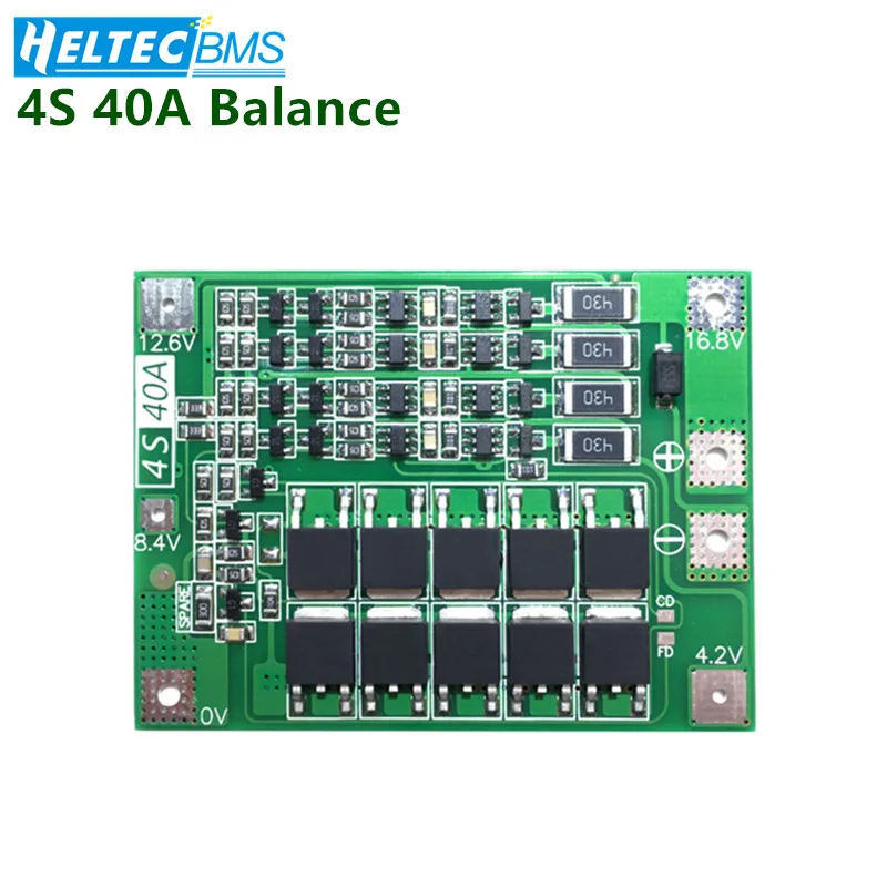 2S/3S/4S 20A 30A 40A 60A BMS With Balance 18650 BMS Lifepo4 Lithium battery protection board/BMS board For Drill Motor