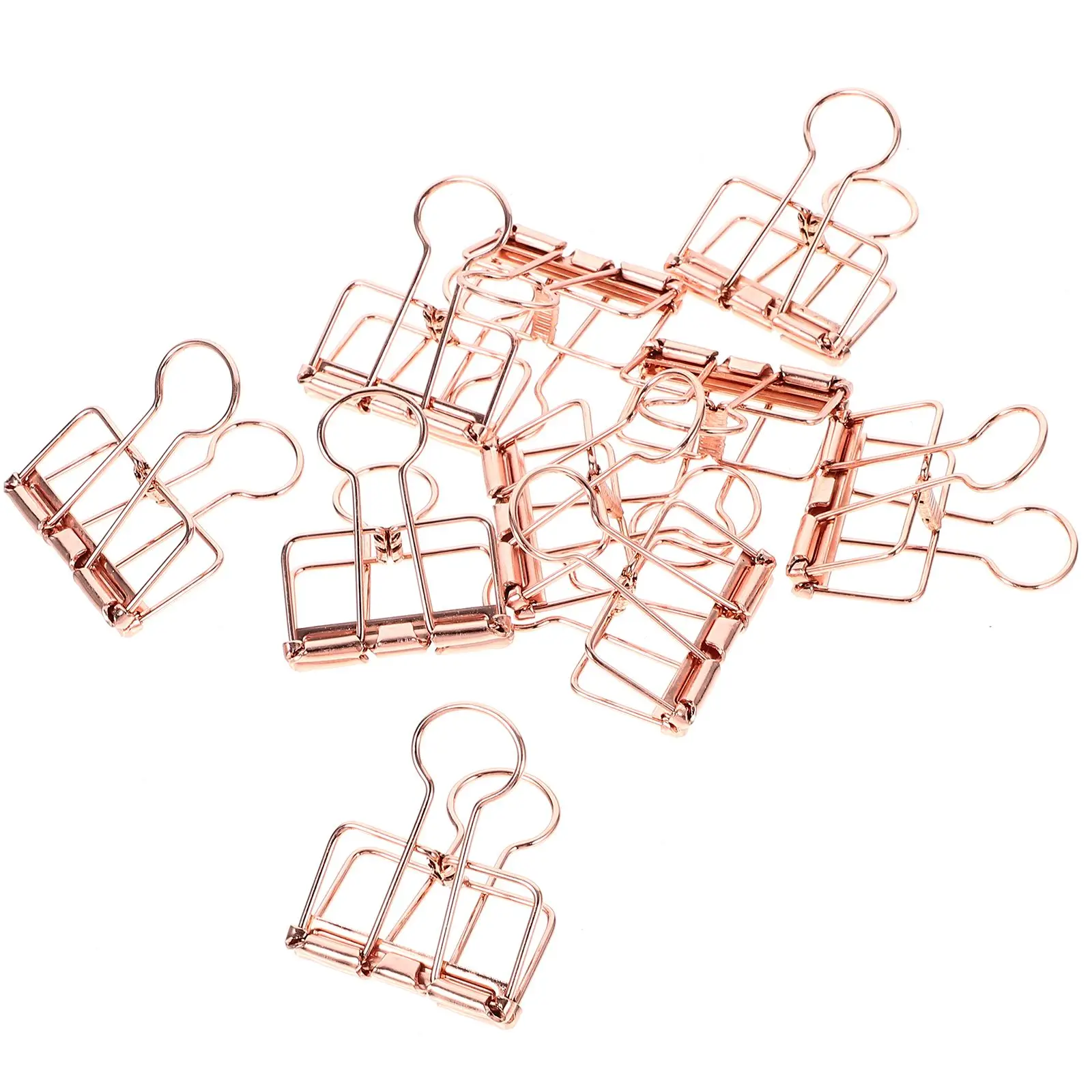 

10 Pcs Metal Document Book Binder Clip Clips Office Paper Elliot Folder Supplies Alloy Small