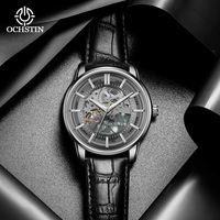 OCHSTIN New Sale Automatic Mechanical Watches For Man Men's Leather Wristwatch Man Fashion Business Luxury Watch Male Clock