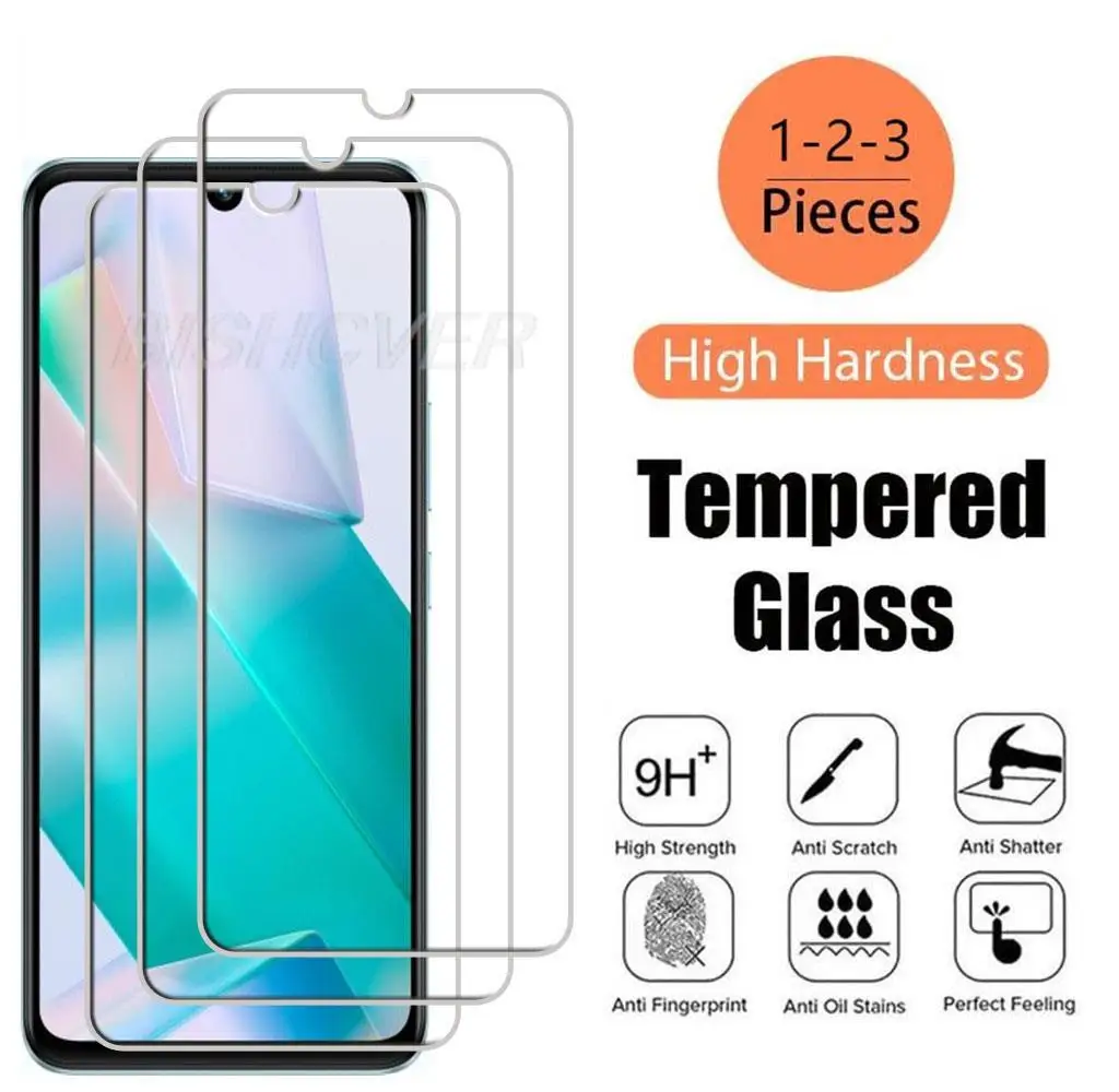 For Vivo T1 4G 44W V23 5G Y35 Y55 V21 V21e V23e Y01 Y21 Y21s Y31 Y33s Y20 Y20s Tempered Glass Protective Screen Protector Film