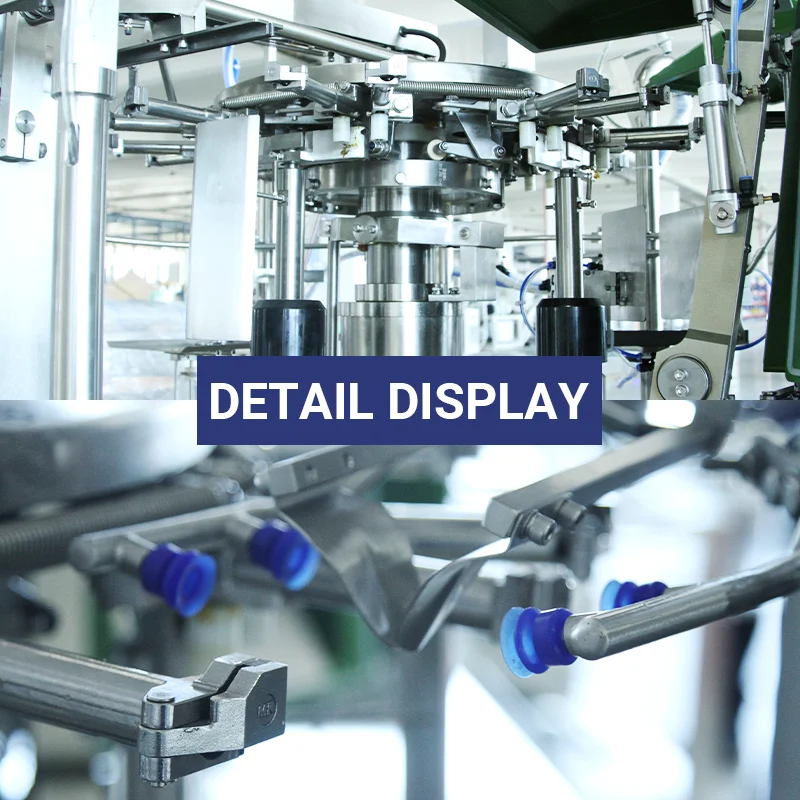 LINPACK High Standard Automatic Bag Feeding Rotary Package Frozen Chicken Meat Premade Pouch Doypack Vacuum Packing Machine
