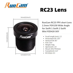 استبدال RunCam عدسة 2.1 مم 2.3 مم RC5L RC18M RC21 RC21M RC23 RC23M استبدال العدسة لملحقات كاميرا Swift RACE Eagle أعلى 11 مبيعات T Eagle نطاق اكتشاف النطاق - No12