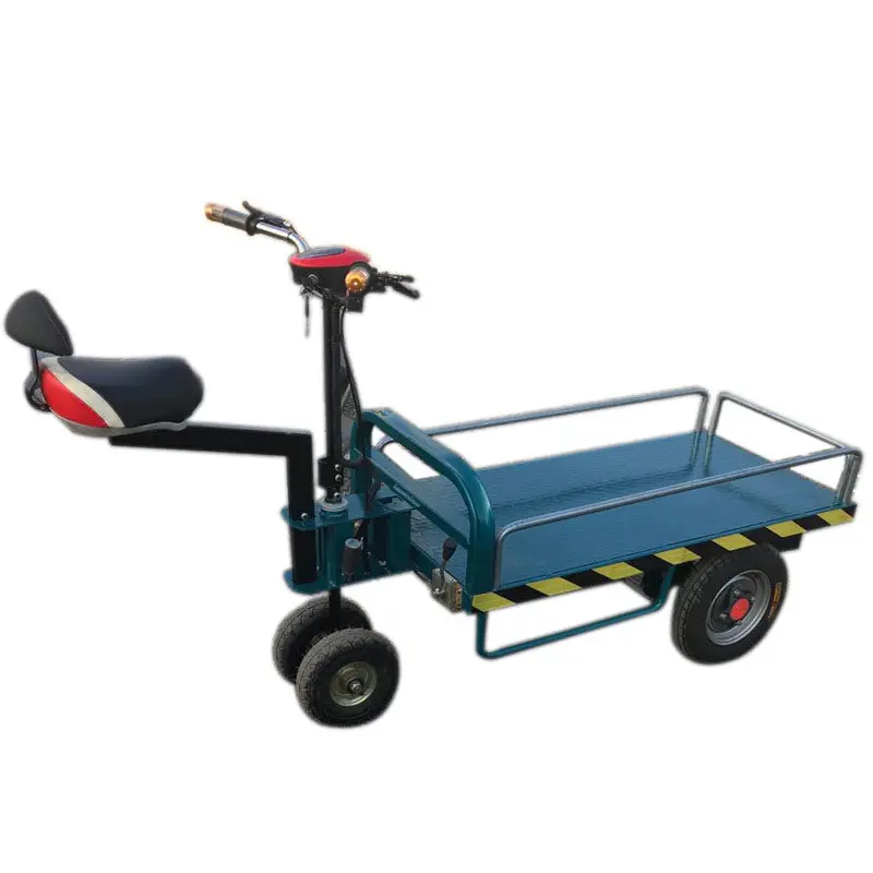

# Customized Factory Express Workshop Electric Four-Wheel Flatbed Truck Reverse Riding Donkey Design For Hand Carts Trolleys