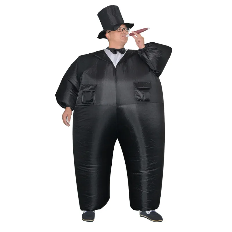 Gentleman Inflatable Costume Funny Groom Cosplay Halloween Party Dress Up Suit Women Men Wedding Outfit Party Show Wear