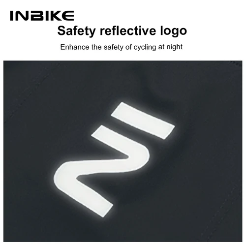 Imagen 2 del producto INBIKE-Camiseta de ciclismo para hombre, pantalones cortos para bicicleta de carretera, pantalones cortos de manga corta con cremallera completa, conjunto de Jersey de ciclismo transpirable para verano