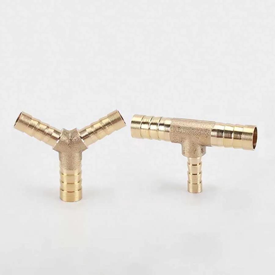 

Hose Barb 4mm 5mm 6mm 8mm 10mm 12mm 14mm 16mm 19mm Tee Type Reducing Brass Barbed Pipe Fitting Reducer Coupler Connector Adapter