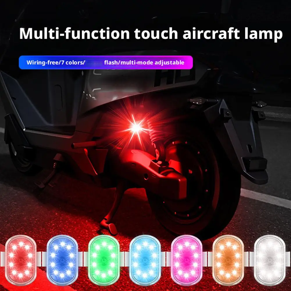 

Авто мотоцикл перезаряжаемый сенсорный светильник для самолета USB светодиодный внутренний светильник неоновый акцентный светильник беспроводной сенсорный светильник