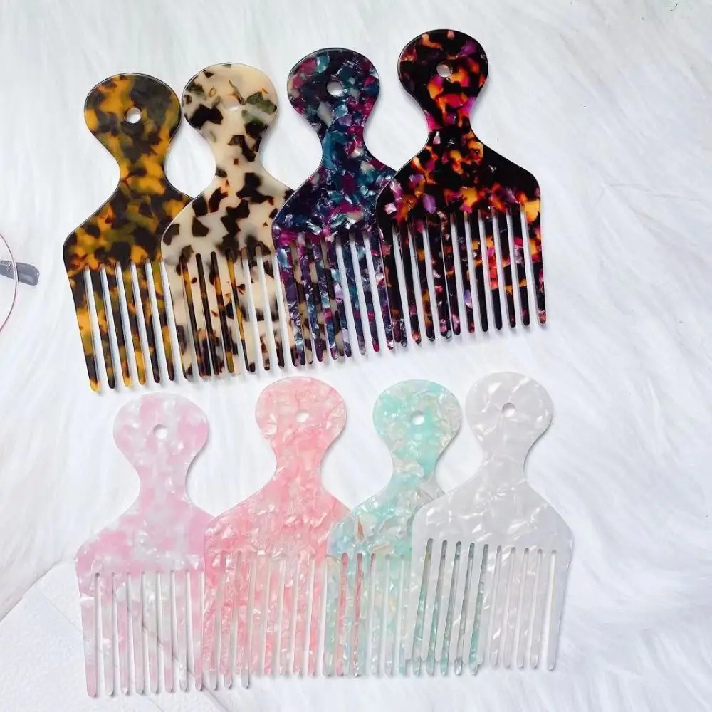 Professional Insert Hair Comb Pick Comb Wide Teeth Hair Cutting Comb Fork Hairbrush Hair Brush