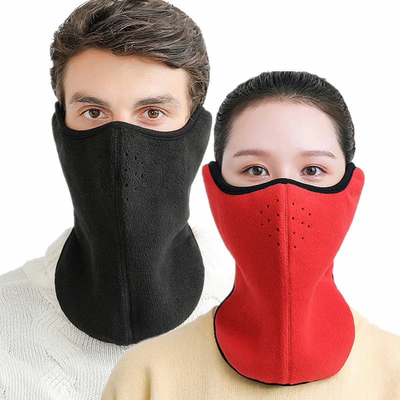 Fleece Face Mask Neck Warmer Winter Windproof Warm Mask Cycling Face Mask Women Men Sport Scarf Ski Hiking Riding Mask Gaiter