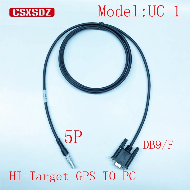 

Hi-target GNSS GPS RTK to PC RS232 Data cable UC-1 GC-9 5P to DB9/F