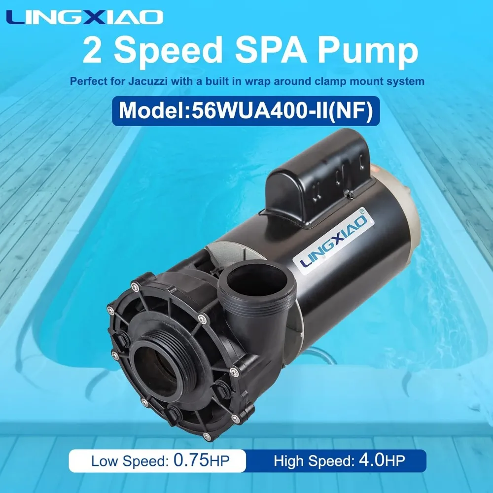 SPA Pump, 4HP Hot Tub Pumps, 2 Speed LX SPA Pump Motor 220-240V, 2